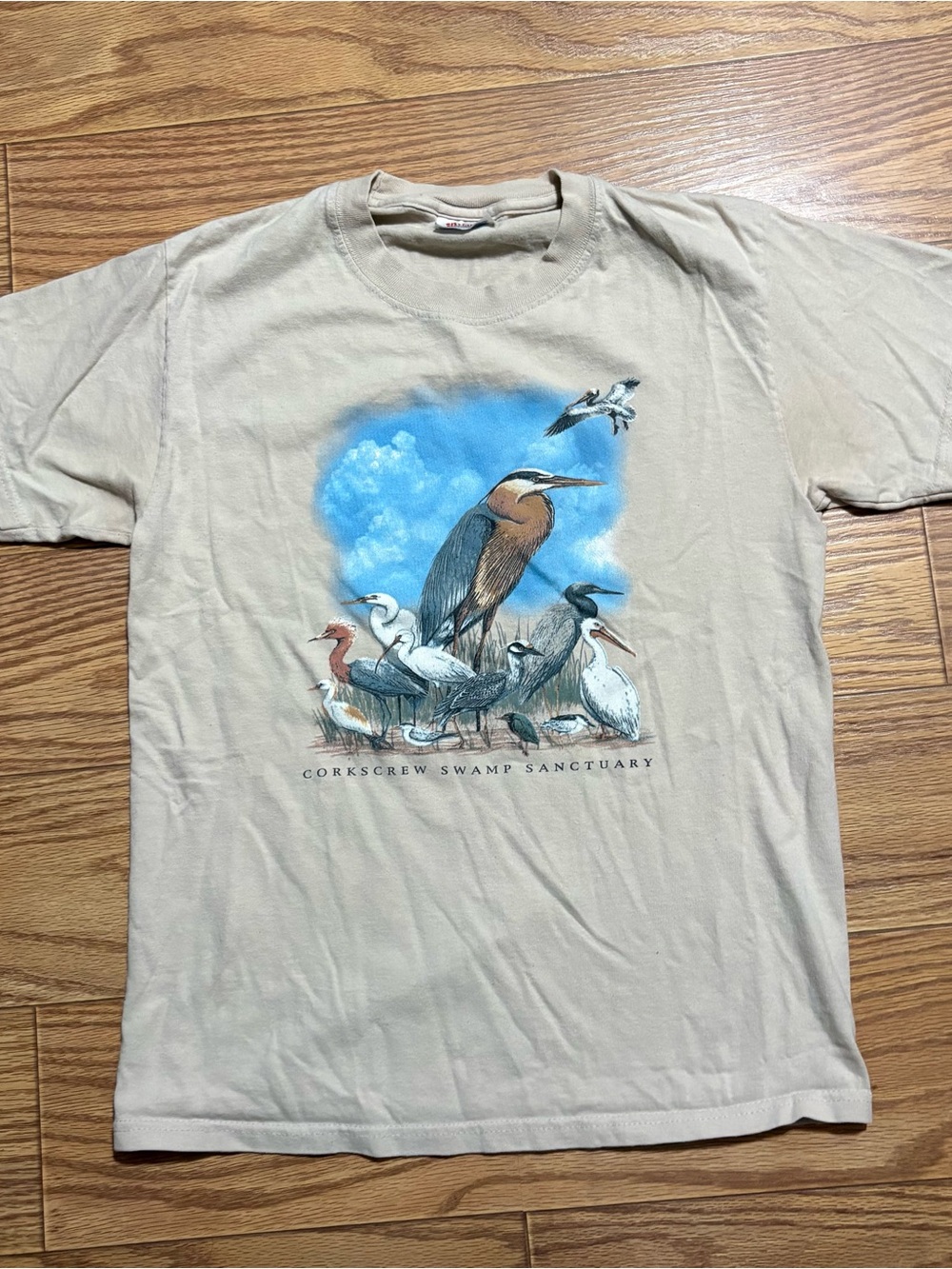 Corkscrew Swamp Sanctuary Birds T-shirt Souvenir USA Travel Size Small Hanes